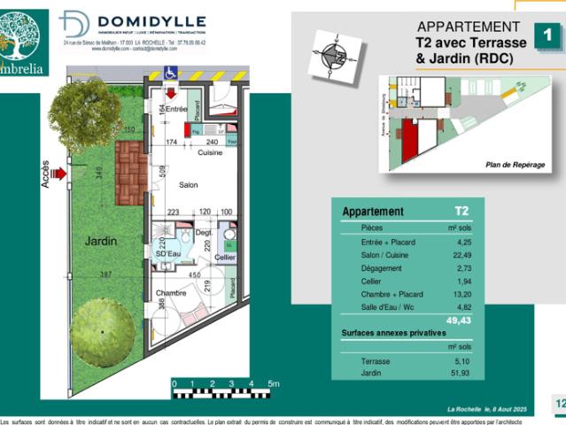 Appartement vente à La Rochelle, Châtelaillon-plage