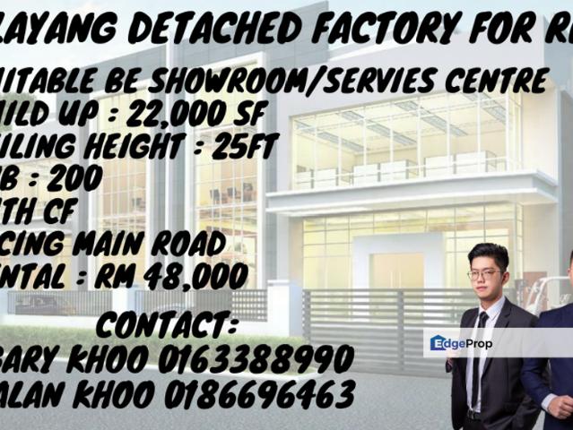 Warehouse for rent in Selayang, Selangor
