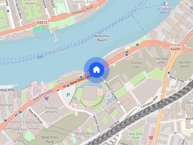 Apartment for rent in Nine Elms, Greater London
