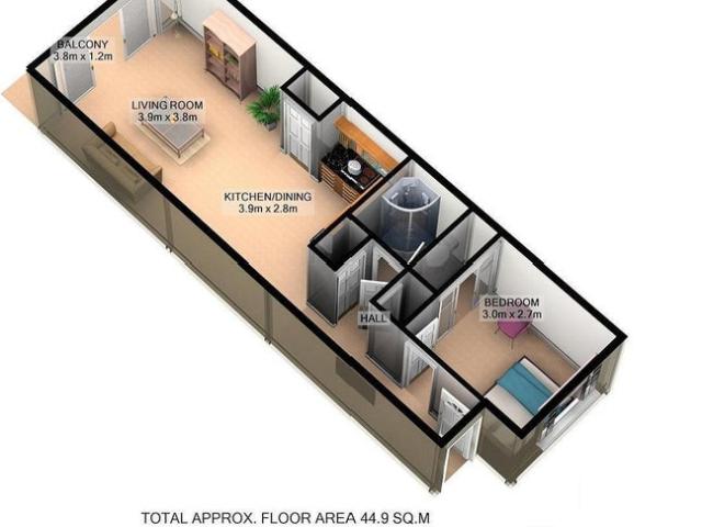 Apartment for rent in Onehunga, Oroua County