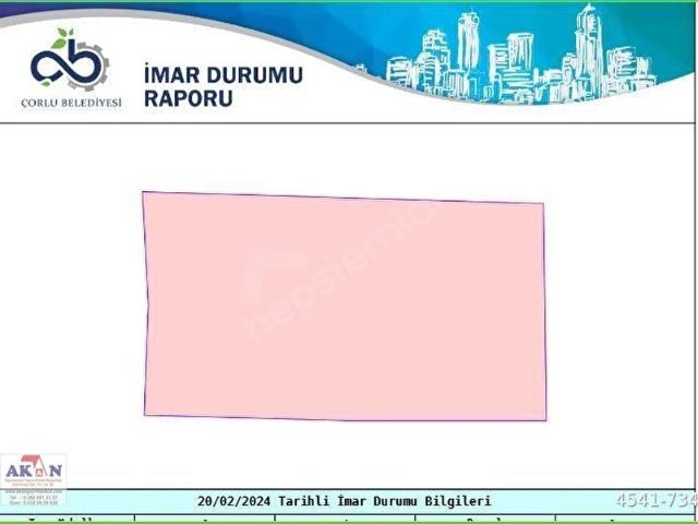 Çorlu, Tekirdağ içerisinde satılık Arsa