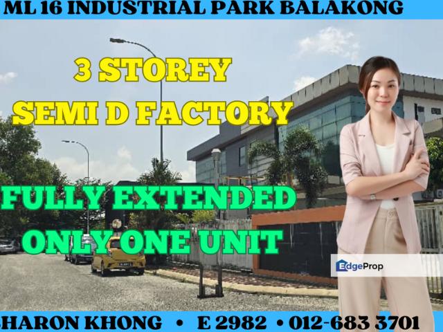 Warehouse for sale in Kajang, Langat