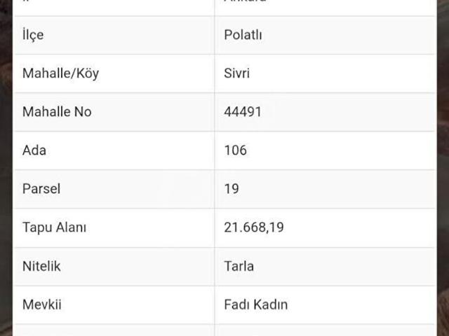 Polatli, Ankara içerisinde satılık Arsa
