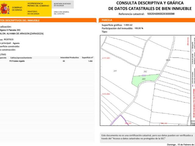 Terreno en venta en Comunidad de Calatayud, Aragón