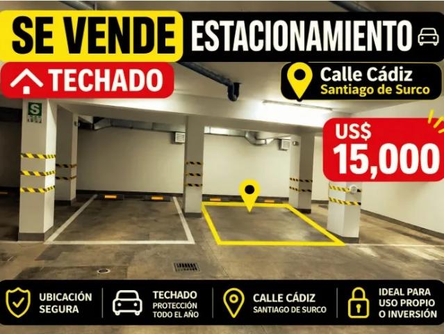 Cochera venta en Santiago de Surco