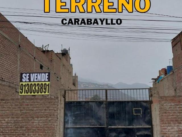 ¡OPORTUNIDAD EXCLUSIVA EN CARABAYLLO!