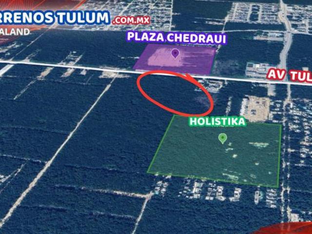 Oportunidad terreno a unos metros del nuevo centro comercial Chedraui tulum