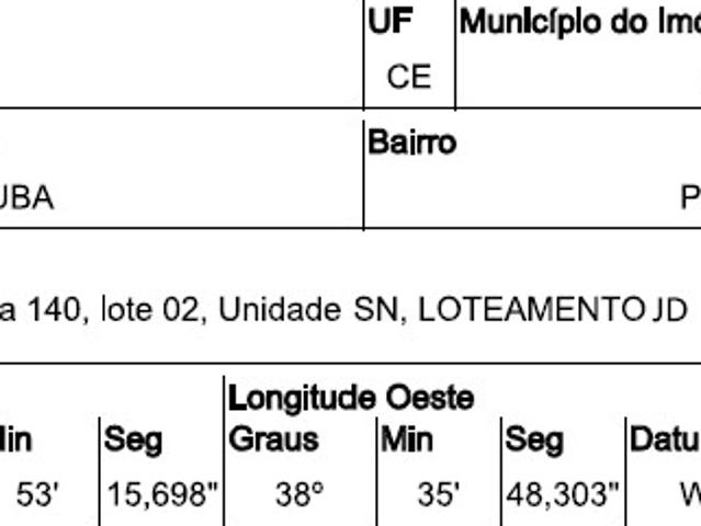 Terreno venda em Região Geográfica Imediata de Fortaleza, Pacatuba