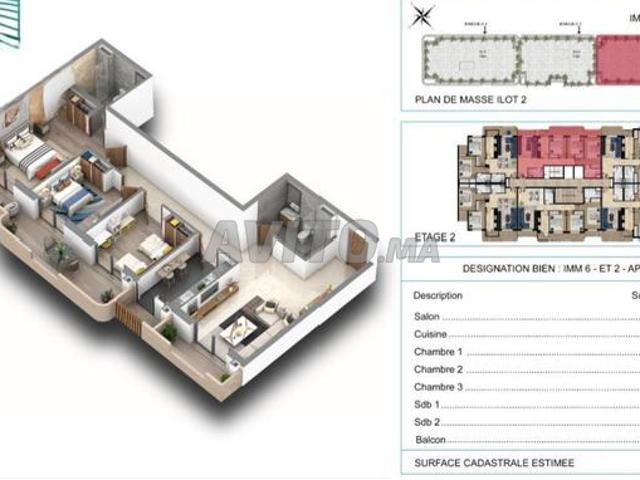 Appartement vente à El Ma, Gharb-Chrarda-Beni Hssen
