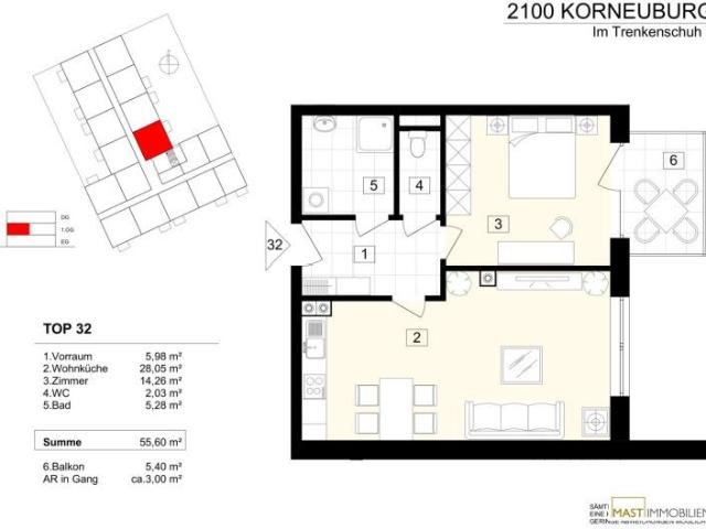 Apartment mieten in Korneuburg, Niederösterreich