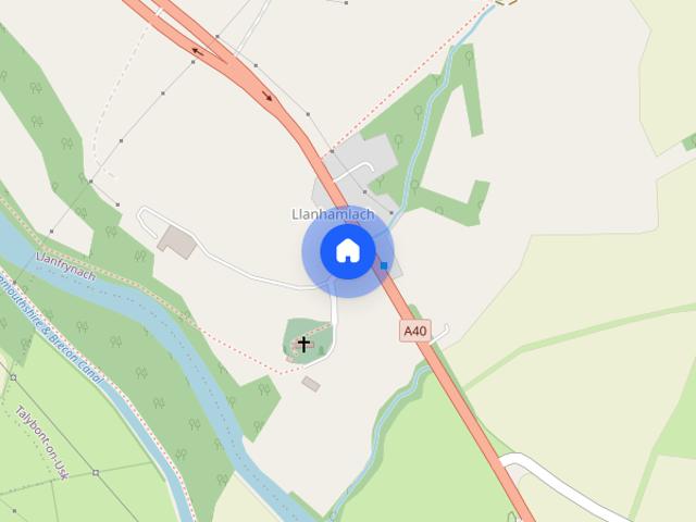 House for rent in Llanhamlach, Wales