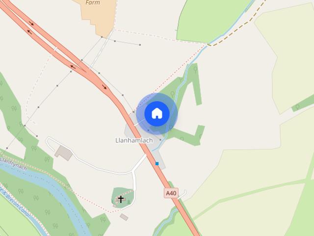 House for rent in Llanhamlach, Wales