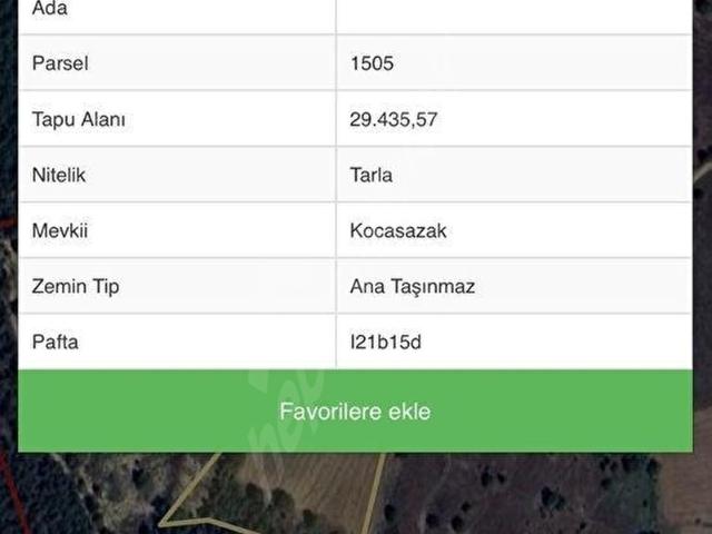 Orhaneli, Bursa içerisinde satılık Arsa