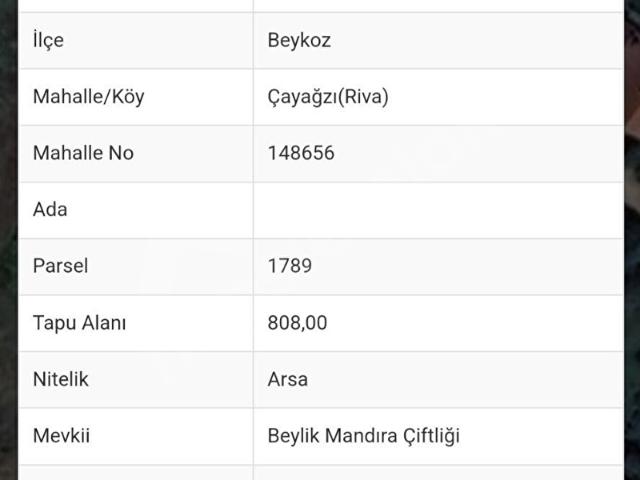 Beykoz, İstanbul içerisinde satılık Arsa