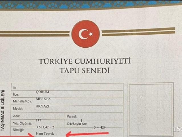 Çorum Merkez, Çorum içerisinde satılık Arsa
