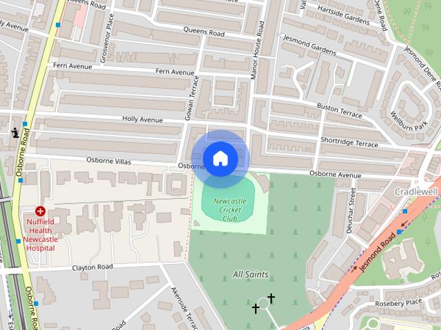 Apartment for rent in Cradlewell, Jesmond
