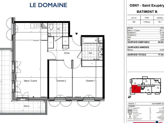 Appartement location à Immarmont, Osny