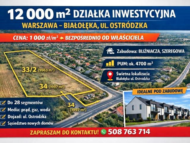 Grunt na sprzedaż w Warszawa, Mazowieckie
