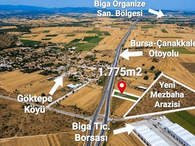 Göktepe, Biga içerisinde satılık Arsa