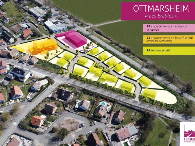 Terrain vente à Mulhouse, Ottmarsheim