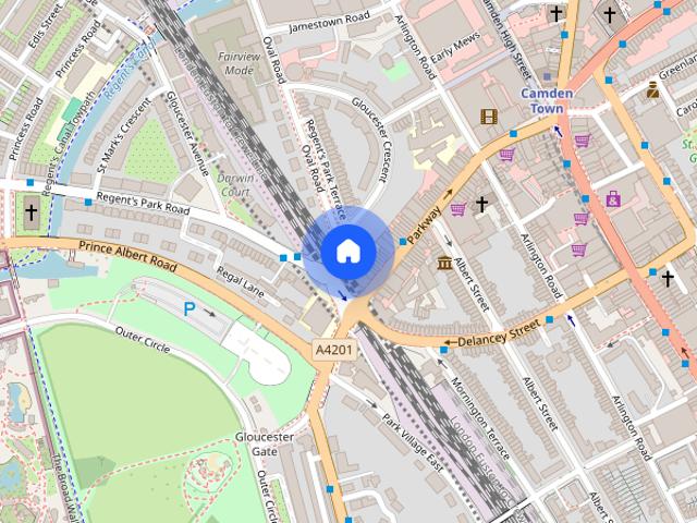 Apartment for rent in Chalk Farm, Cat Hill