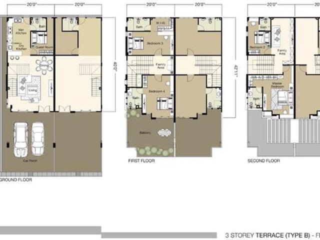 Terraced House for sale in Wellesley, Penang