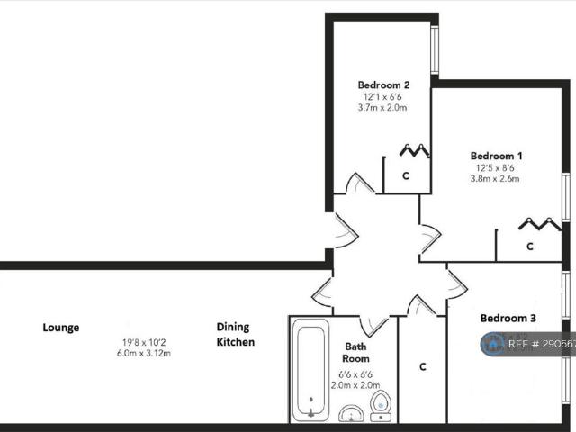 Apartment for rent in Tradeston, Scotland