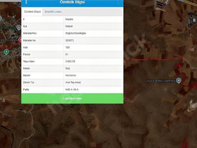 Tur Abdin, Midyat içerisinde satılık Arsa