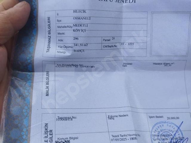 Osmaneli, Bilecik içerisinde satılık mülk