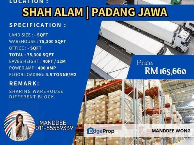 Warehouse for rent in Alam Impian, Selangor