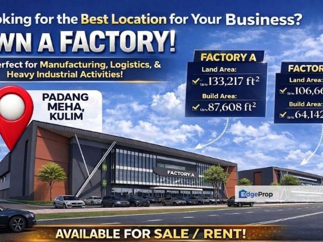 Warehouse for sale in Kedah