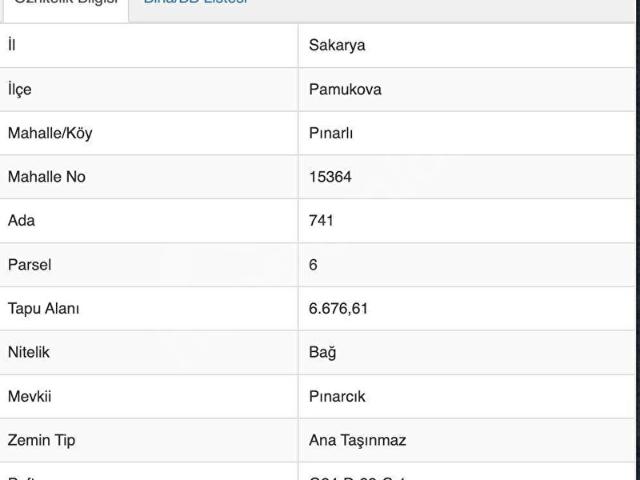 Pamukova, Sakarya içerisinde satılık Arsa