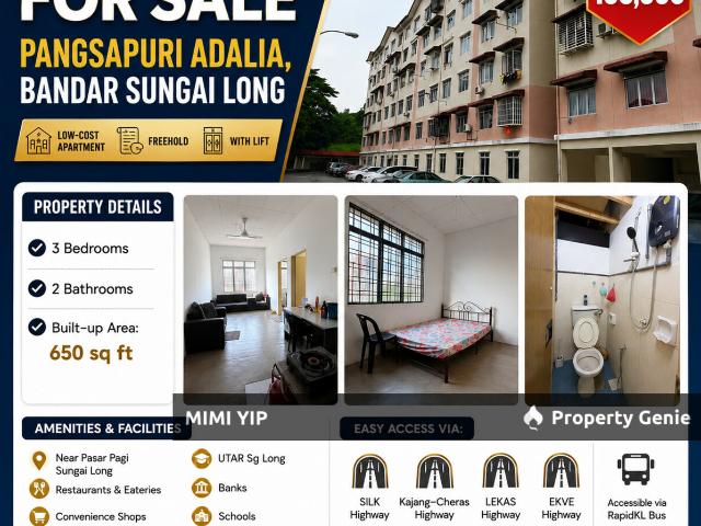 Apartment for sale in Kajang, Langat