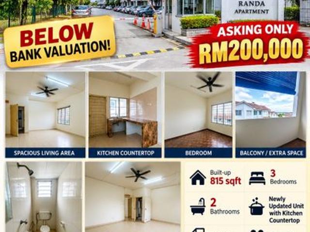 Flat for sale in Seksyen 31, Shah Alam