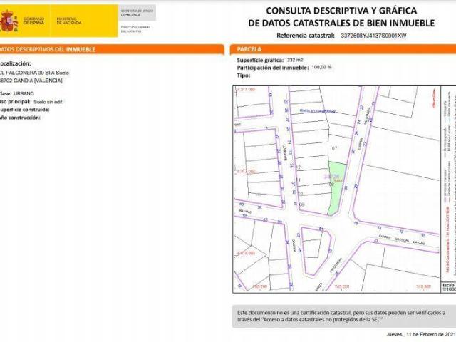 Terreno en venta en la Safor, Valencia