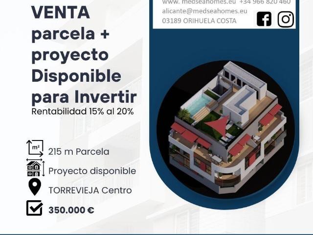 Terreno en venta en Urbanización Calas Blancas, Torrevieja