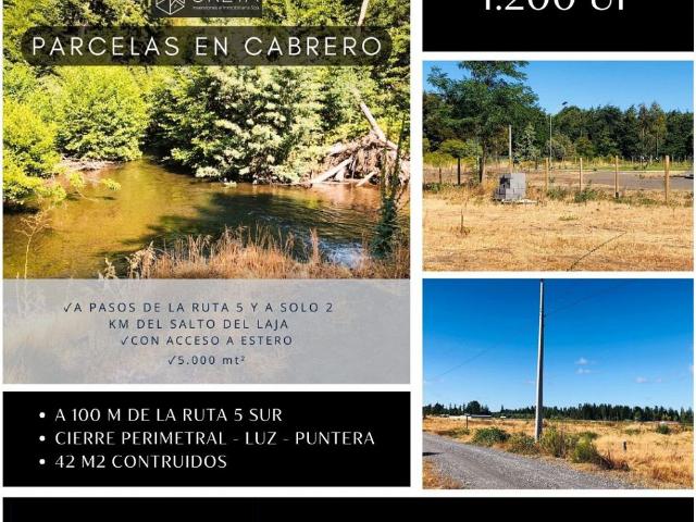 Terreno en venta en Los Aromos, Cabrero