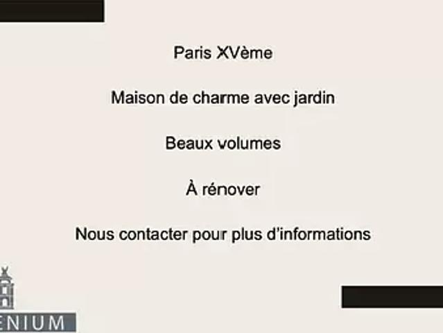 Maison vente à Paris, Île-de-France