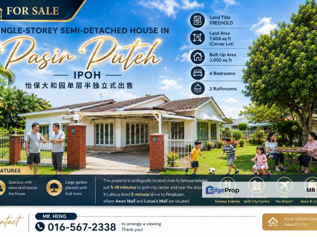 House for sale in Perak, Tanjong Ipoh