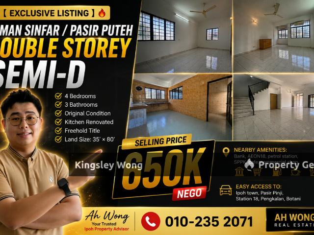 Residential House for sale in Perak, Tanjong Ipoh