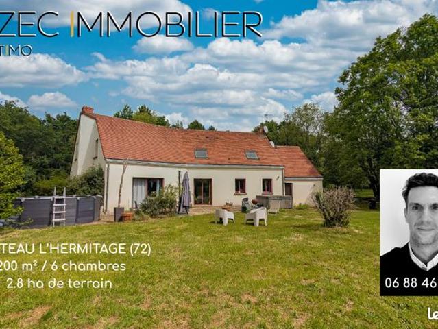 Maison vente à La Flèche, Château-l'hermitage