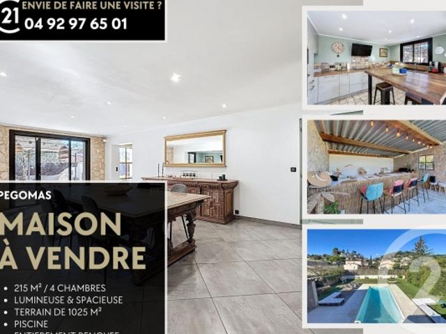 Maison vente à Grasse, Pégomas