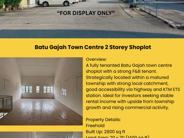 Shop for sale in Perak, Batu Gajah