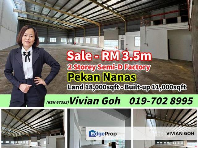Warehouse for sale in Pekan Nanas, Johor