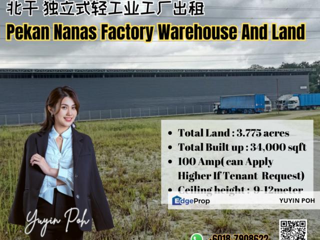 Warehouse for rent in Pekan Nanas, Johor
