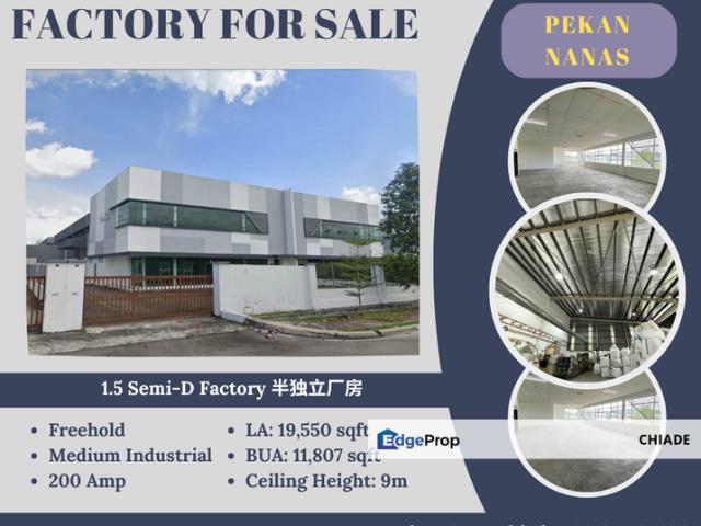 Warehouse for sale in Pekan Nanas, Johor