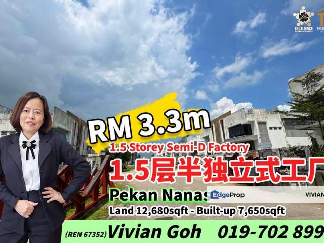 Warehouse for sale in Pekan Nanas, Johor