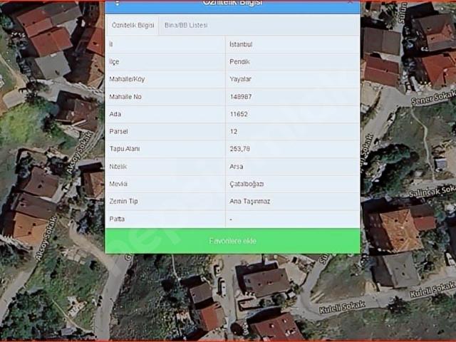 Pendik, İstanbul içerisinde satılık Arsa