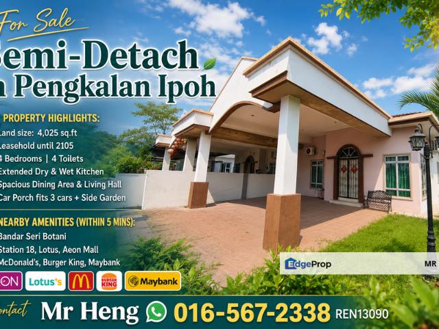 House for sale in Perak, Tanjong Ipoh