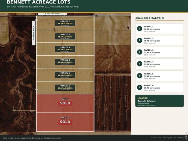 Land for sale in Bennett, Colorado